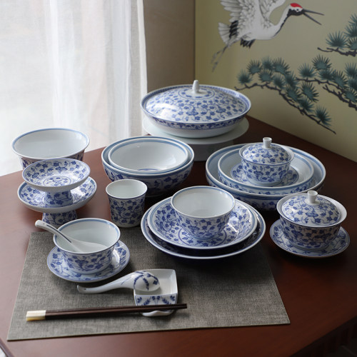 新中式青花家宴米其林餐具