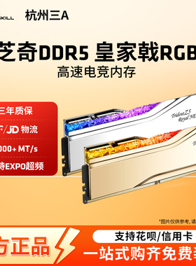 芝奇皇家戟DDR5台式机内存条6000 C26 海力士A-Die颗粒16G套装RGB