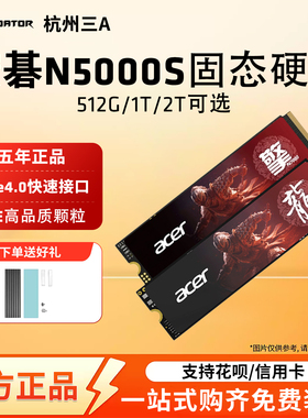 宏碁暗影骑士N5000S 固态硬盘M.2接口PS5拓展电脑硬盘