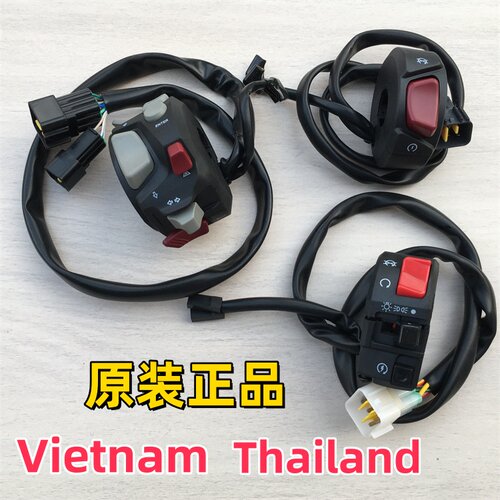 适用越南/泰国摩托车左右手把开关 改装多功能按键丝滑手感实物图