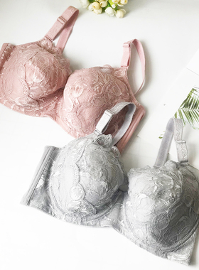 全罩杯大码文胸有钢圈 薄款 聚拢上托胖子内衣200斤75-110BCDEFGH