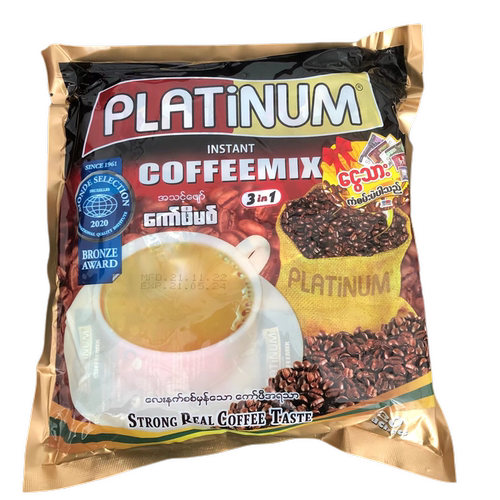 缅甸PLATINUM黑咖啡三合一600克