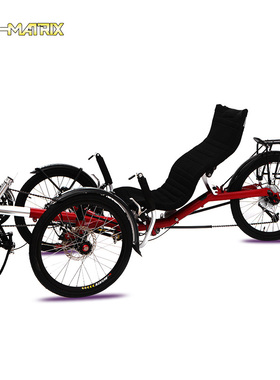 TRI-MATRIX三轮折叠躺车 CHIVALRY 2 可折叠型躺车斜躺三轮自行车