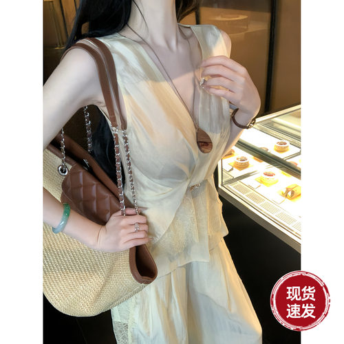 Sun雅乔【知性格调】天丝上衣阔腿裤套装女两件套