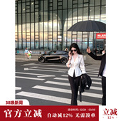 显瘦显高休闲喇叭长裤 雅乔 春冬超模腿高弹乱麻修身 2.0 女 神裤