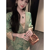 国风暗纹提花外套女宽松 新中式 Sun雅乔 山色翠微