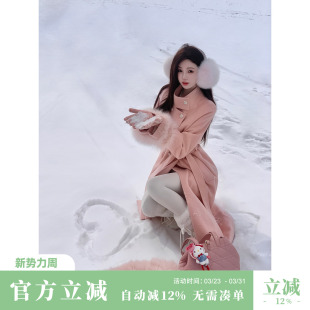 羽绒大衣外套 90白鹅绒长款 狐狸毛披肩 一万次沉醉 Sun雅乔