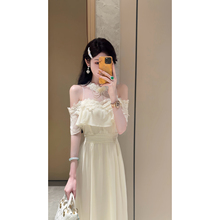 Sun雅乔【曼城记忆】夏季清纯小姐姐重工刺绣蕾丝手工串珠连衣裙