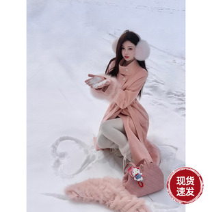 羽绒大衣外套 90白鹅绒长款 狐狸毛披肩 一万次沉醉 Sun雅乔