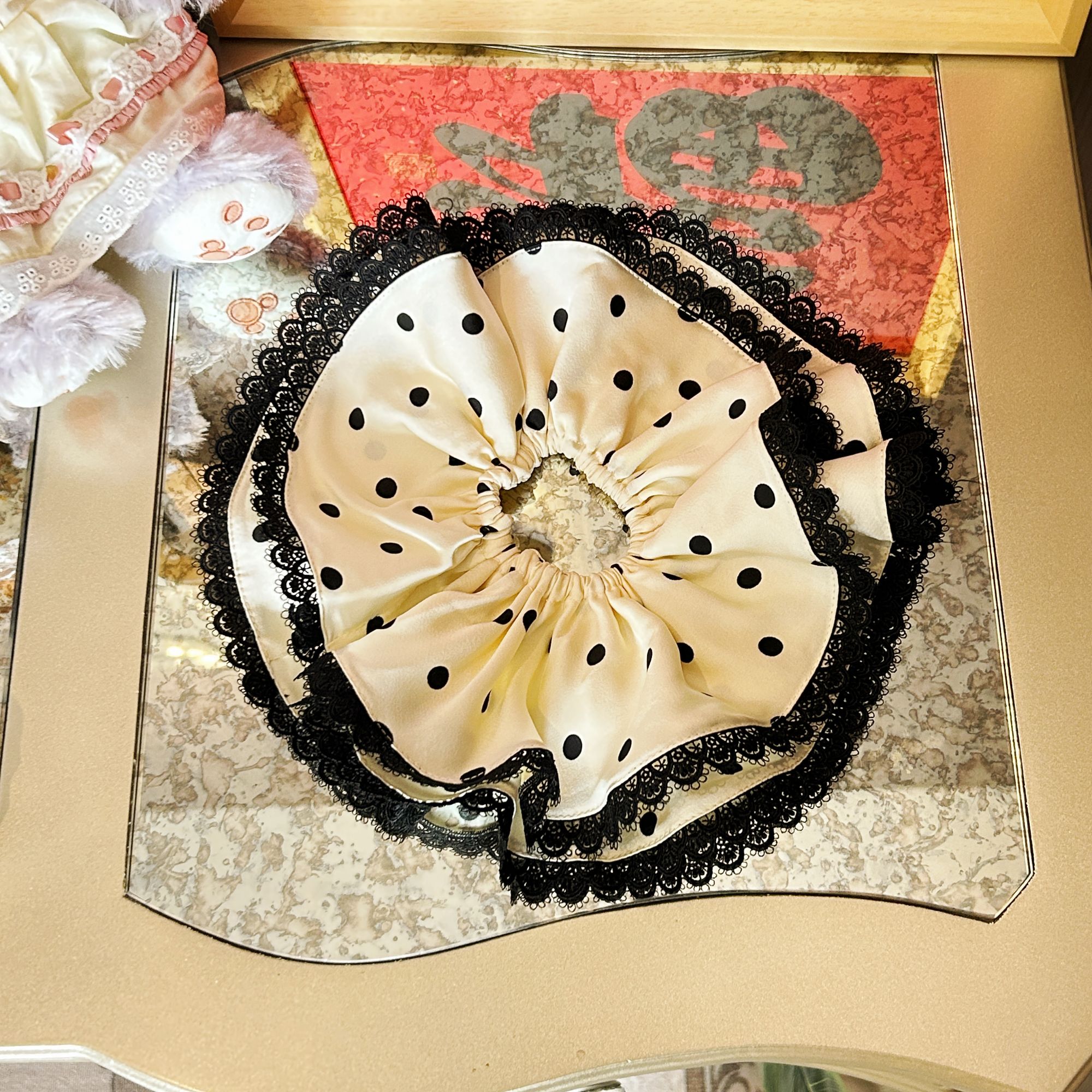 Sun雅乔【心动波尔卡】复古时尚百搭发圈