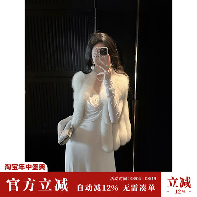 Sun雅乔高定【贵夫人】冬装高档皮草芬兰进口皇冠级狐狸毛马甲女
