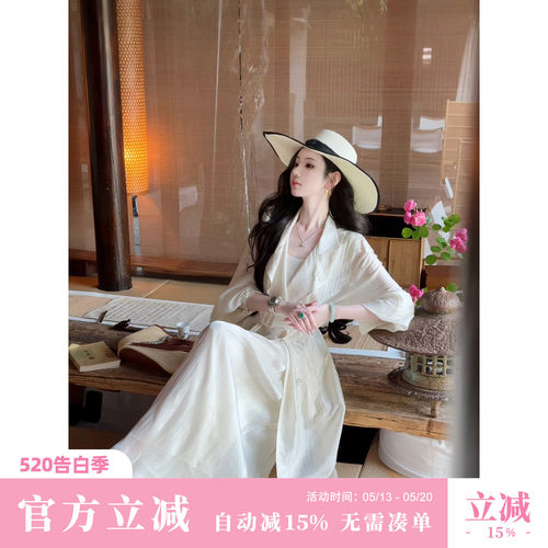 Sun雅乔【鎏光阔腿裤】重工打揽腰头宽松阔腿裤女顺褶大摆长裤