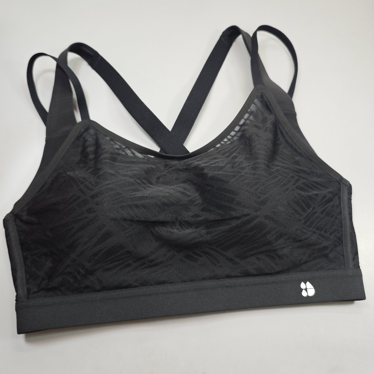 包邮75D海港城黑色一体杯垫交叉肩带无钢圈运动文胸有后扣,女士内衣/男士内衣/家居服,文胸,淘宝优惠券,粉丝福利购,淘宝优惠卷