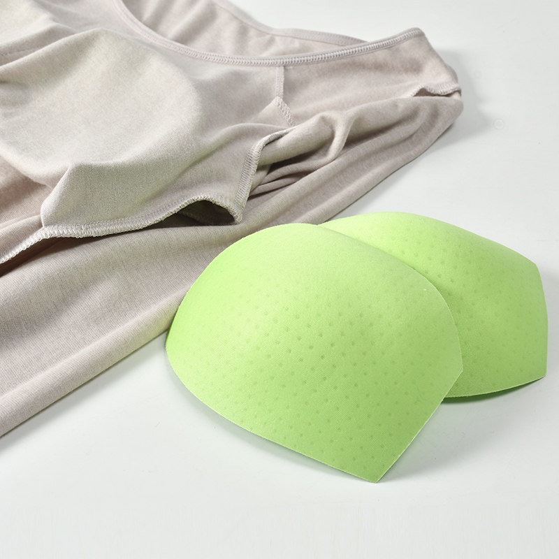 WOMENS INSERT TYPE WEAR BRA THREE-QUARTER SLEEVES HIGH-ELASTIC SCOOP NECK AUTUMN COAT BASE HEATING MATERIAL FREE INSERTS