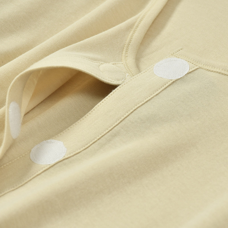 GOOD COTTON WOMENS COTTON HOME TOPS COTTON PAJAMAS YOGA SPORTS THREE-QUARTER SLEEVES COMFORTABLE HOME FOR THE ELDERLY