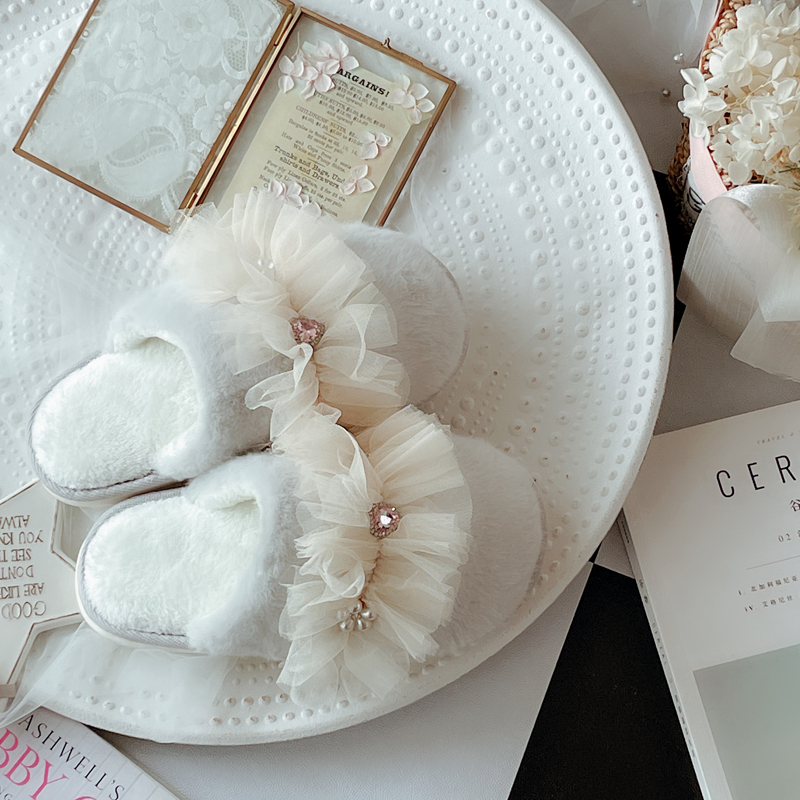 仙女法式室内防滑厚底居家鞋秋冬