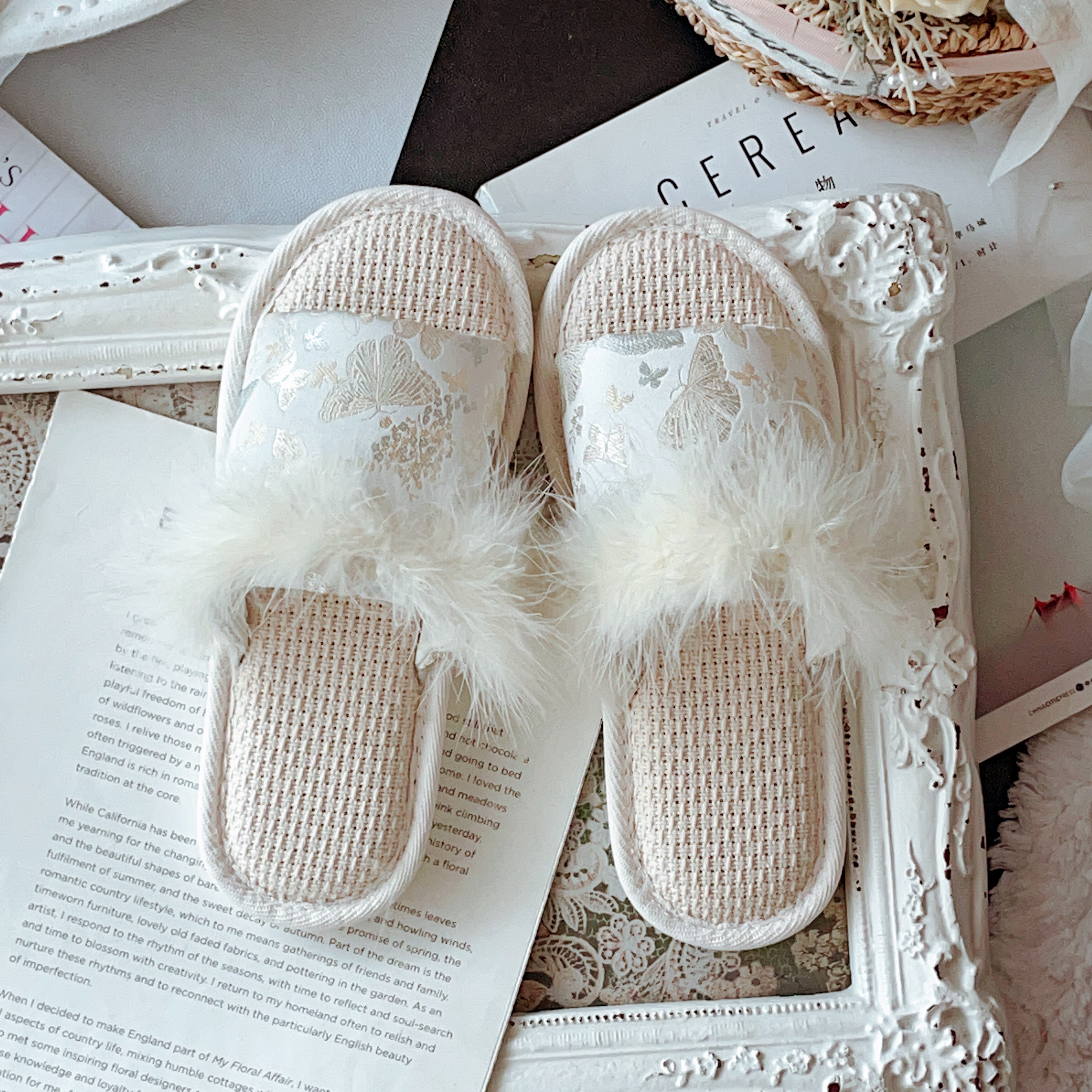 中式大小姐古韵刺绣缎面亚麻拖鞋女春秋四季室内居家防滑透气夏天,居家布艺,居家棉拖/棉鞋,淘宝优惠券,粉丝福利购,淘宝优惠卷