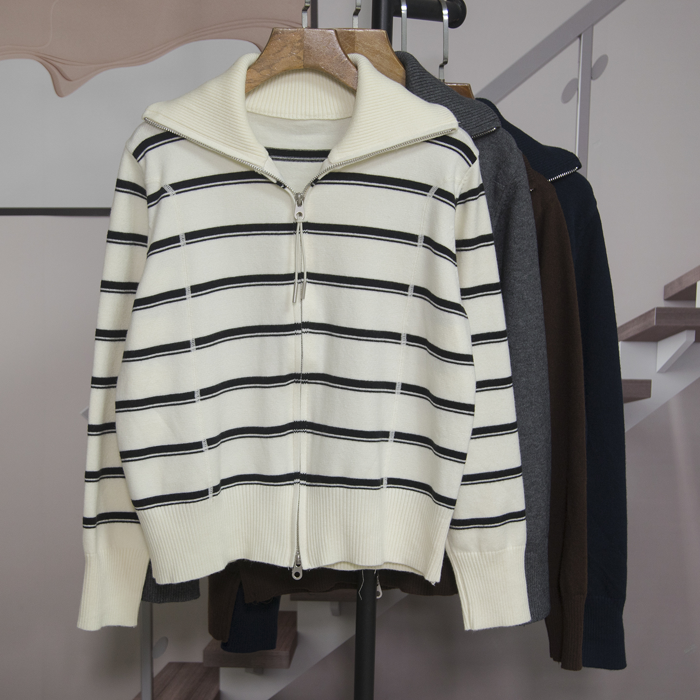 好看百搭针织衫开衫上衣