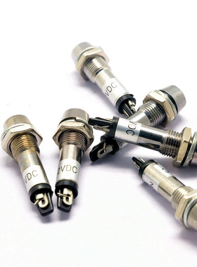 电源信号灯 LED 指示灯 XD8-1 8MM 绿色 220V发光二极管(5只)