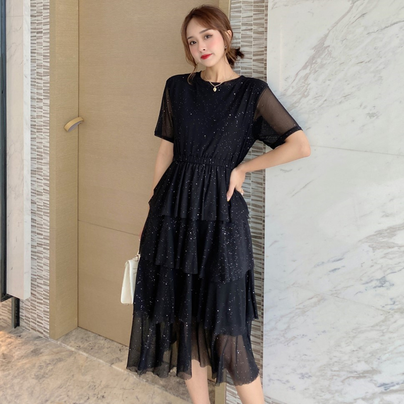 Real photo of Xia Xiannu super xiansen dress Korean version thin temperament light ripe style cake skirt