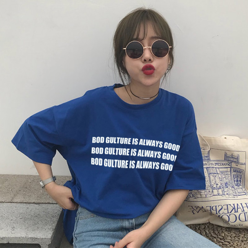 2021 new Korean loose and handsome short sleeve women's T-shirt