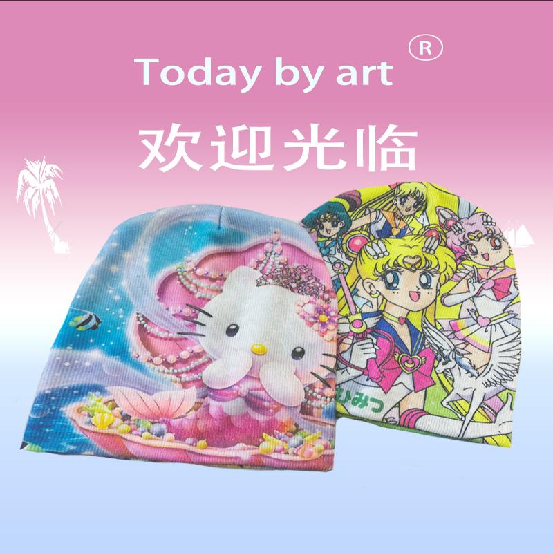 帽子TODAYBYART情侣印花可爱卡通