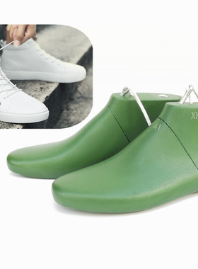 定制男庄小白鞋高帮鞋楦头，男装高帮板鞋圆头平底鞋楦头XH18111