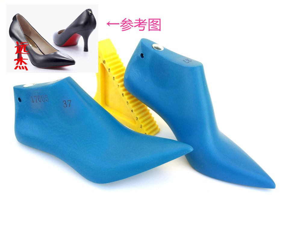 内销女士尖头高跟鞋楦头,远杰定制舒适高跟尖头塑胶鞋楦子17605