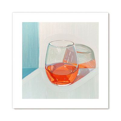 【捡漏合集】画家Leah Gardner复刻艺术版画糖果色玻璃杯装饰画芯