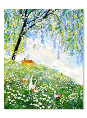 【艺术版画】插画师Laivi Poder复刻艺术版画治愈系田园装饰画芯