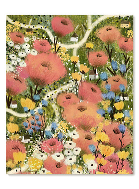 【艺术版画】插画师Laivi Poder复刻艺术版画治愈系花卉装饰画芯