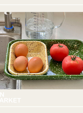 【新春大促】韩国代购eding官方授权银河泼墨搪瓷 烤盘备菜盘托盘