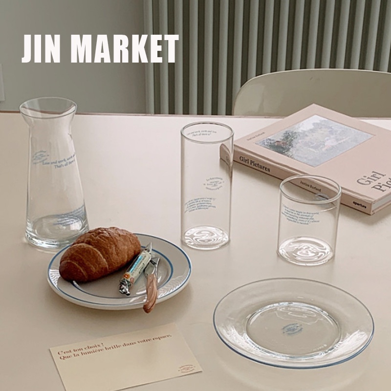 JinMarket 韩国代购 lucky commanie法式餐盘 ins风 餐具 蓝色