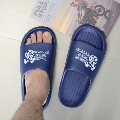 2025美人桥一体拖鞋男夏季居家外穿防滑加厚软底EVA泡沫凉拖轻底