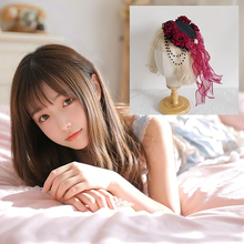 原创Lolita哥特暗黑搞死Gothic华丽宫廷洛丽塔花丸kc发箍头饰发饰