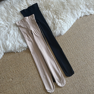 天鹅绒哑光防勾丝不掉档丝袜连裤 80D春秋薄款 袜 黑丝半透 日单