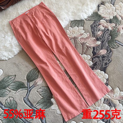 棉麻阔腿裤喇叭裤休闲裤大码中腰