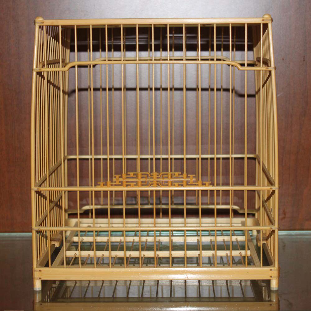 南京侯氏绣眼鸟笼临华款全琉青寿字门绣眼亮笼绣眼板笼绣眼笼