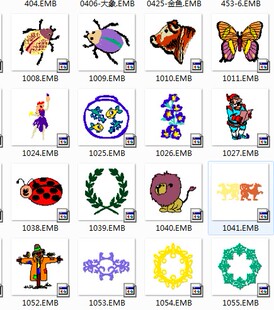 威尔绣花软件克姆E2.0E3.0E4.2缩略图插件EMB花样支持32.64位系统