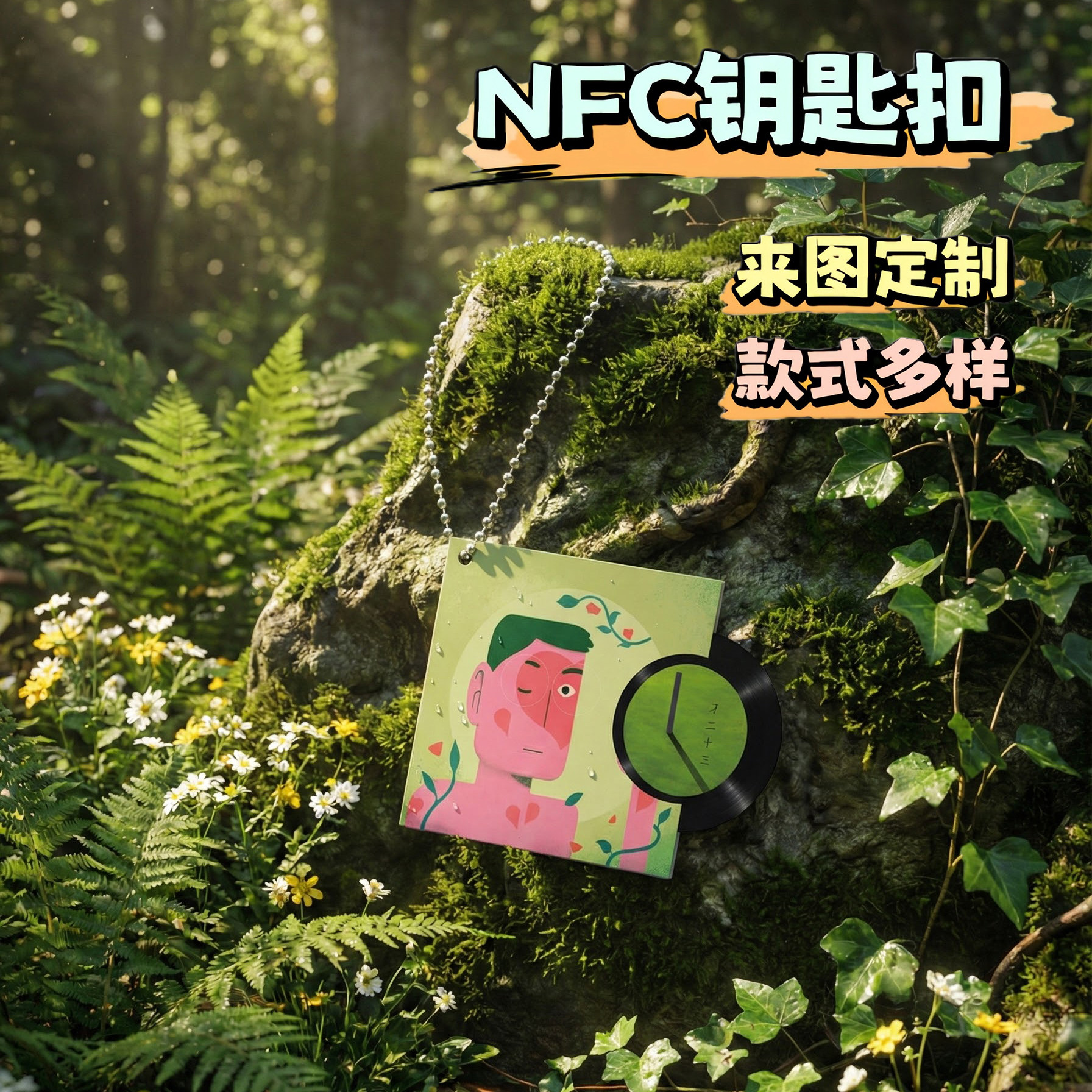 方大同周边nfc专辑歌词亚克力钥匙扣配饰应援粉丝定制音乐cd挂件,节庆用品/礼品,钥匙扣,淘宝优惠券,粉丝福利购,淘宝优惠卷