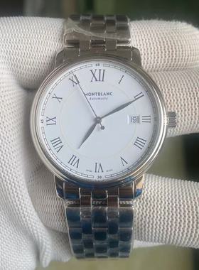 现货 万宝龙手表 112610 传承经典超薄自动机械钢带商务男士联保