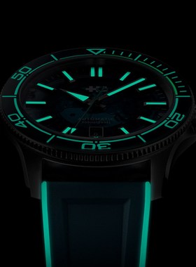 Christopher Ward C60夜光表带透明盘防水瑞士自动机械运动男手表
