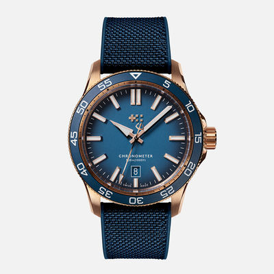 青铜瑞士天文台防水运动自动机械