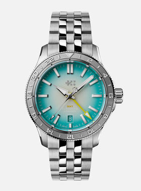 Christopher Ward C60 GMT双时区夜光防水瑞士自动机械商务男手表