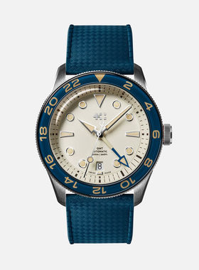 Christopher Ward C65复古夜光双时区瑞士自动机械防水运动男腕表