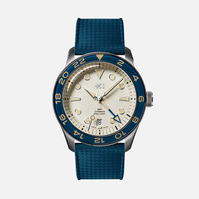 瑞士自动机械夜光防水双时区男士