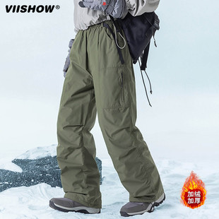 软壳冲锋羽绒裤 含90白鸭绒 防水防风防静电 新款 VIISHOW潮牌冬季
