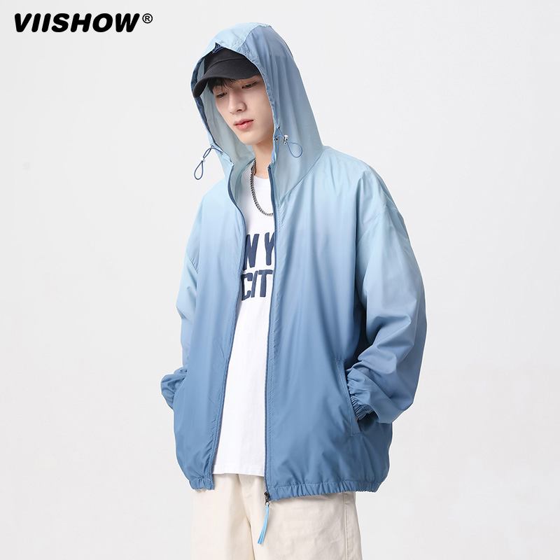 VIISHOW情侣防晒衣男女全面防护冰感凉爽防紫外线降温隔热防晒服