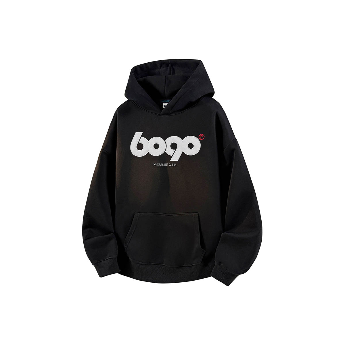 PRESSURE美式刺绣字母印花简约套头休闲宽松百搭落肩卫衣男女同款