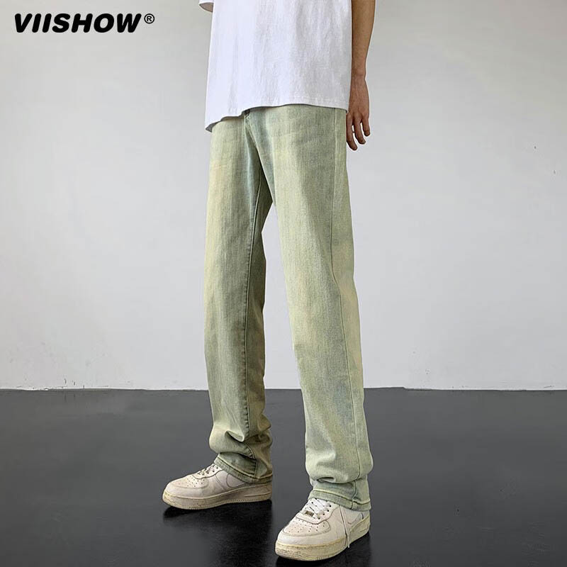 VIISHOW复古显高显瘦牛仔裤